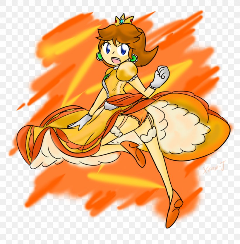 Princess Daisy Princess Peach Rosalina Super Smash Bros. Brawl Mario, PNG, 886x902px, Watercolor, Cartoon, Flower, Frame, Heart Download Free