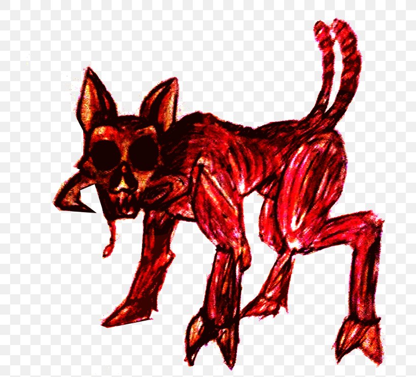 Canidae Demon Dog Cartoon, PNG, 714x743px, Canidae, Art, Carnivoran, Cartoon, Claw Download Free