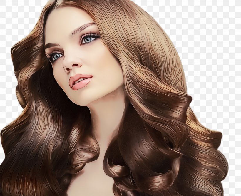 Long Hair Model Brown Bijin, PNG, 2216x1804px, Watercolor, Artificial Hair Integrations, Beauty, Bijin, Black Hair Download Free