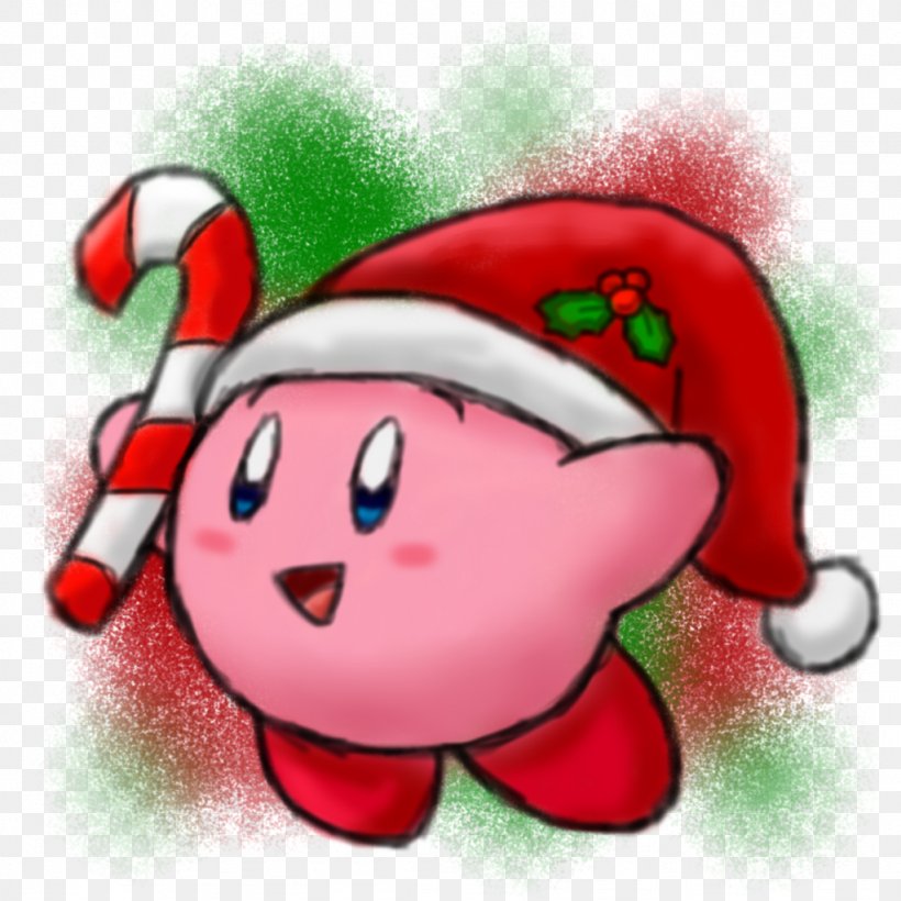 Christmas Elf Santa Claus Kirby Christmas Ornament, PNG, 1024x1024px, Watercolor, Cartoon, Flower, Frame, Heart Download Free