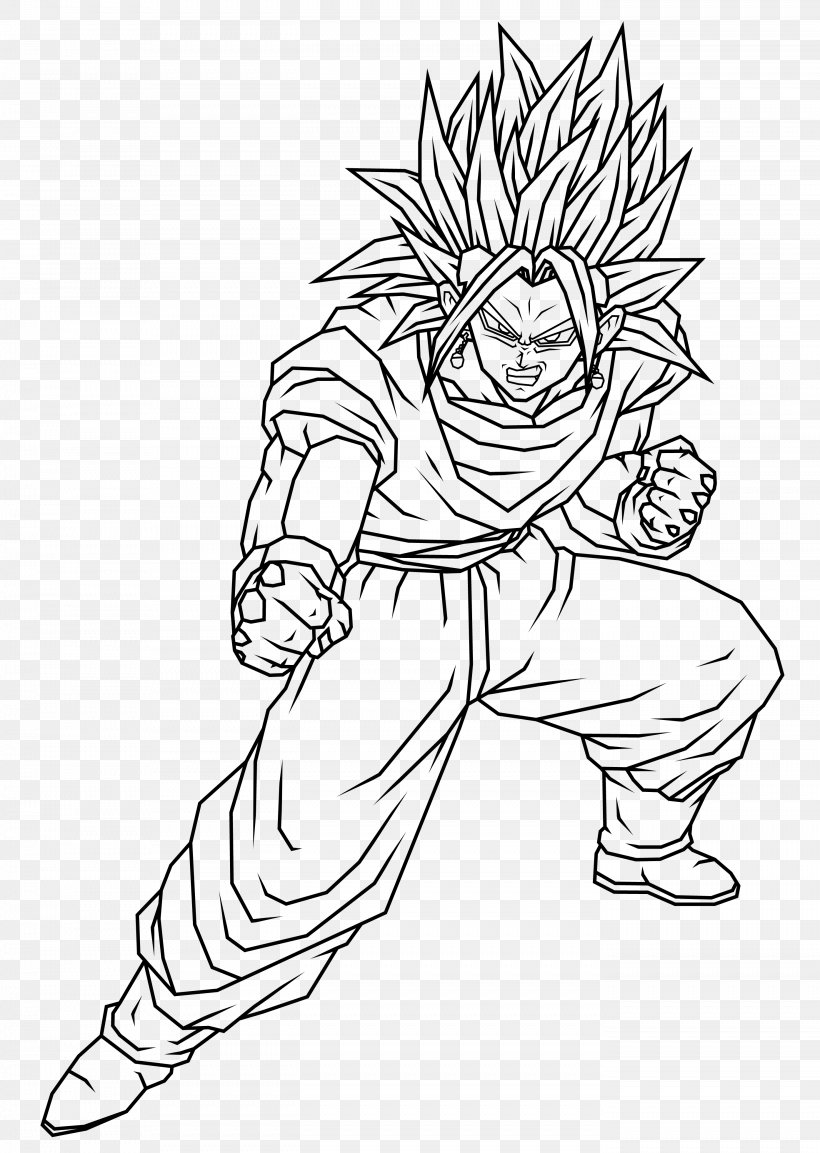 Line Art Drawing Trunks Gohan, PNG, 2788x3922px, Line Art, Arm, Artwork, Black, Black And White Download Free