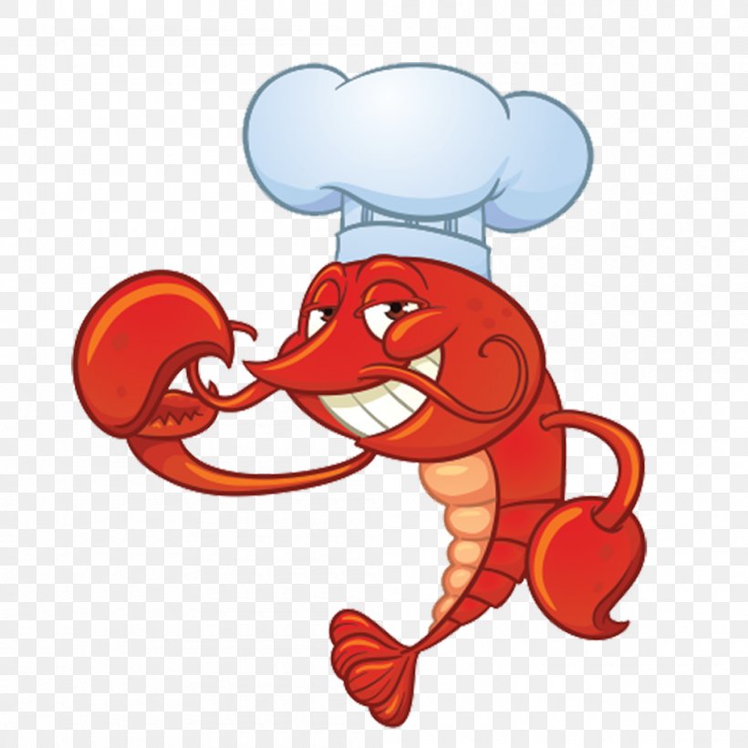 Lobster Seafood Cartoon, PNG, 1000x1000px, Watercolor, Cartoon, Flower, Frame, Heart Download Free