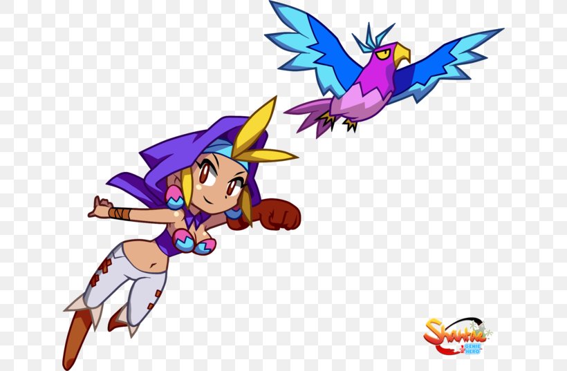 Shantae: Half-Genie Hero Shantae And The Pirate's Curse Xbox One PlayStation 4 WayForward Technologies, PNG, 640x537px, Watercolor, Cartoon, Flower, Frame, Heart Download Free