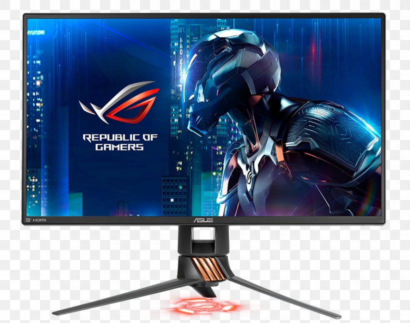 ASUS ROG Swift PG-8Q Computer Monitors DisplayPort 1080p HDMI, PNG, 888x700px, Asus Rog Swift Pg8q, Advertising, Asus, Brand, Computer Monitor Download Free