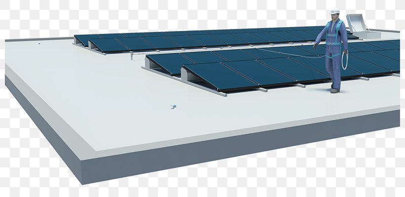 Roof Fall Protection Guard Rail Solar Panels Falling, PNG, 800x400px, Roof, Daylighting, Fall Protection, Falling, Guard Rail Download Free