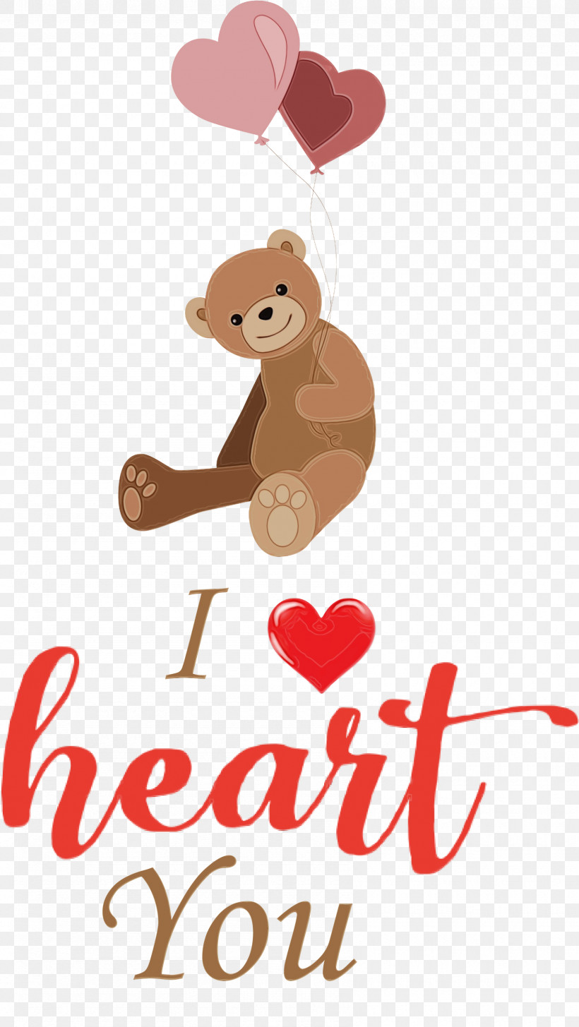 Teddy Bear, PNG, 1690x3000px, I Heart You, Bears, Cartoon, Character, I Love You Download Free