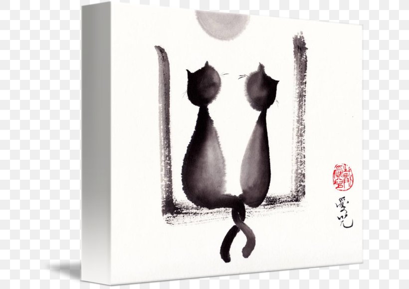 Ink Wash Painting Drawing Black Cat Art, PNG, 650x579px, Ink Wash Painting, Art, Art Museum, Black Cat, Brush Download Free