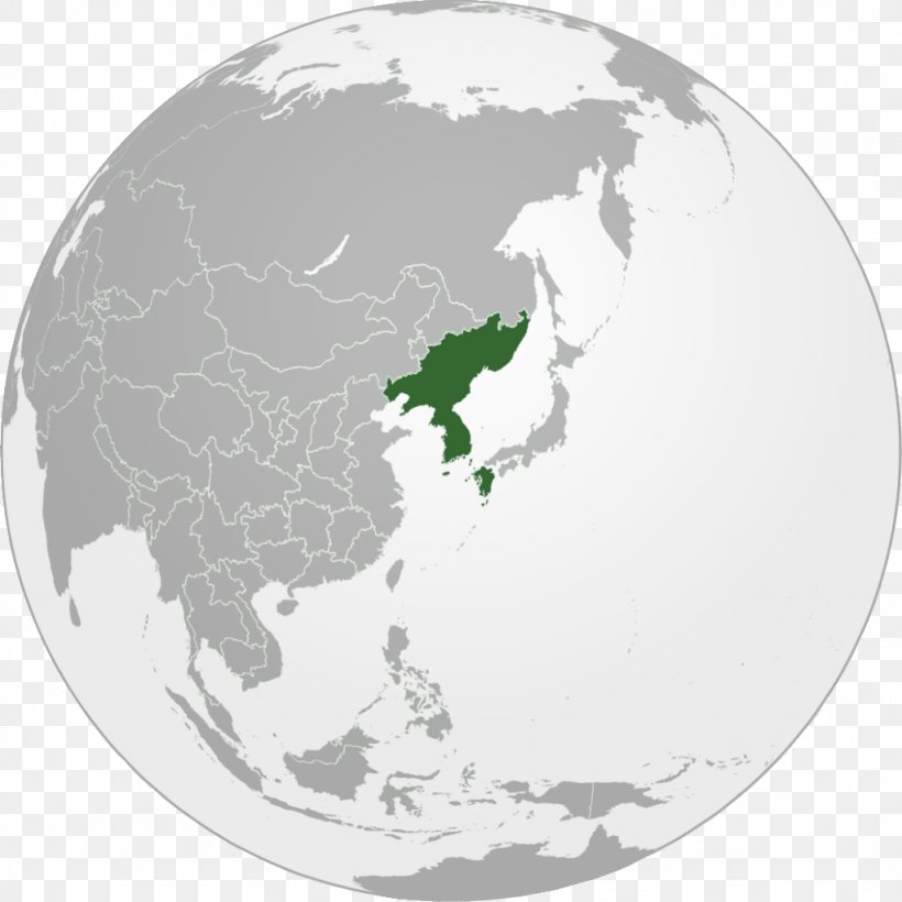 North Korea South Korea Korean Empire World Manchuria, PNG, 1024x1024px, North Korea, Country, Earth, Flag Of South Korea, Globe Download Free