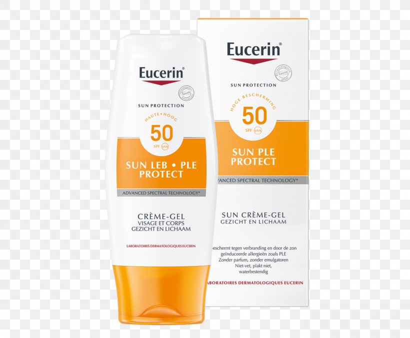 Sunscreen Cream Lotion Eucerin Factor De Protección Solar, PNG, 1380x1140px, Sunscreen, Cream, Eucerin, Gel, Lotion Download Free