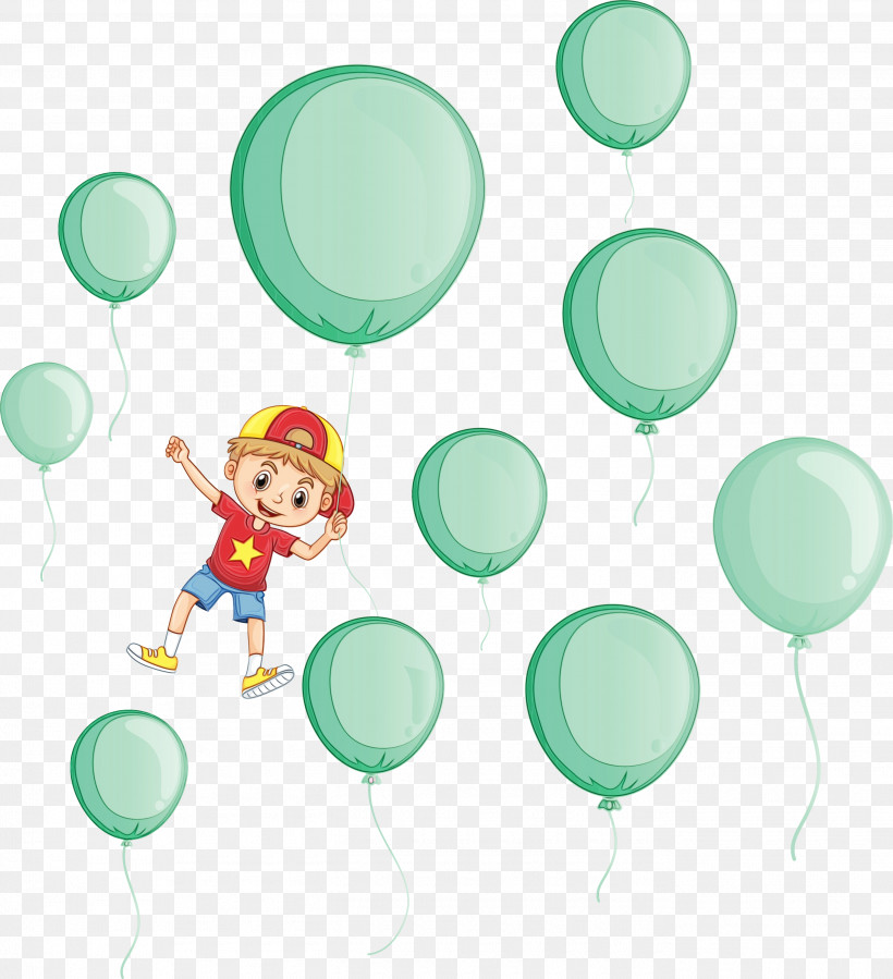 Balloon Turquoise, PNG, 2735x3000px, Watercolor, Balloon, Paint, Turquoise, Wet Ink Download Free