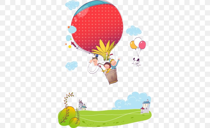Cartoon Child Cuteness Illustration, PNG, 500x500px, Cartoon, Animation, Art, Balloon, Child Download Free
