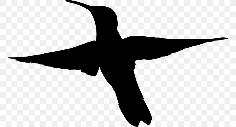 Duck Hummingbird Silhouette Clip Art, PNG, 766x440px, Duck, Animal, Beak, Bird, Black And White Download Free