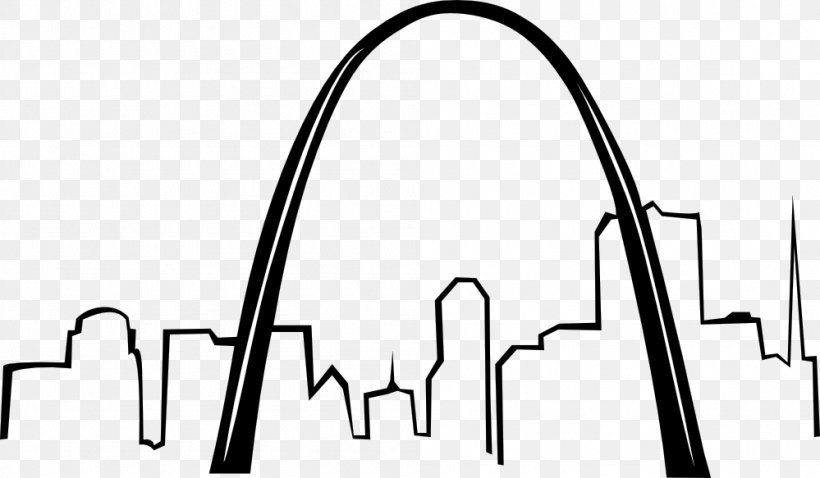 Gateway Arch Drawing Clip Art, PNG, 999x583px, Gateway Arch, Arch, Area, Black, Black And White Download Free
