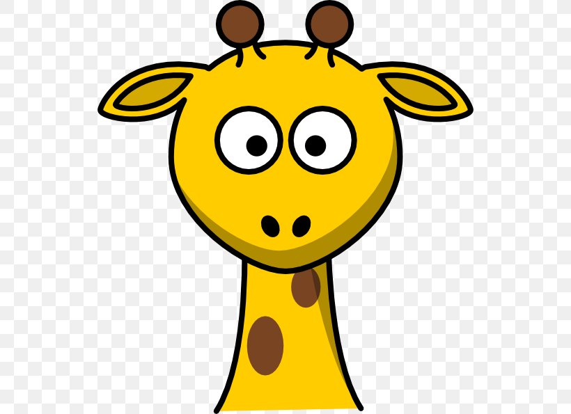 Giraffe Cartoon Animal Clip Art, PNG, 540x595px, Giraffe, Animal, Black And White, Cartoon, Free Content Download Free
