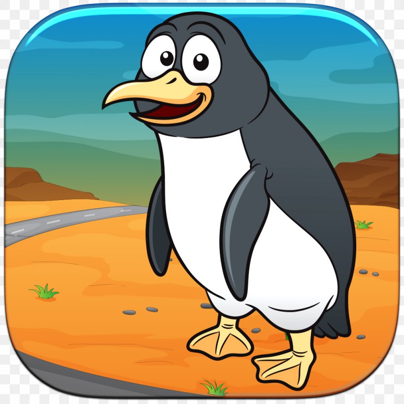 King Penguin Clip Art, PNG, 1024x1024px, King Penguin, Animation, Beak, Bird, Cartoon Download Free