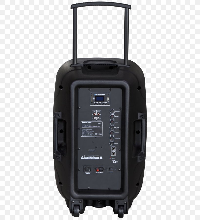 Loudspeaker +5901750501876 Blaupunkt PA12 Sound System, PNG, 411x900px, Loudspeaker, Audio, Audio Equipment, Blaupunkt, Bluetooth Download Free