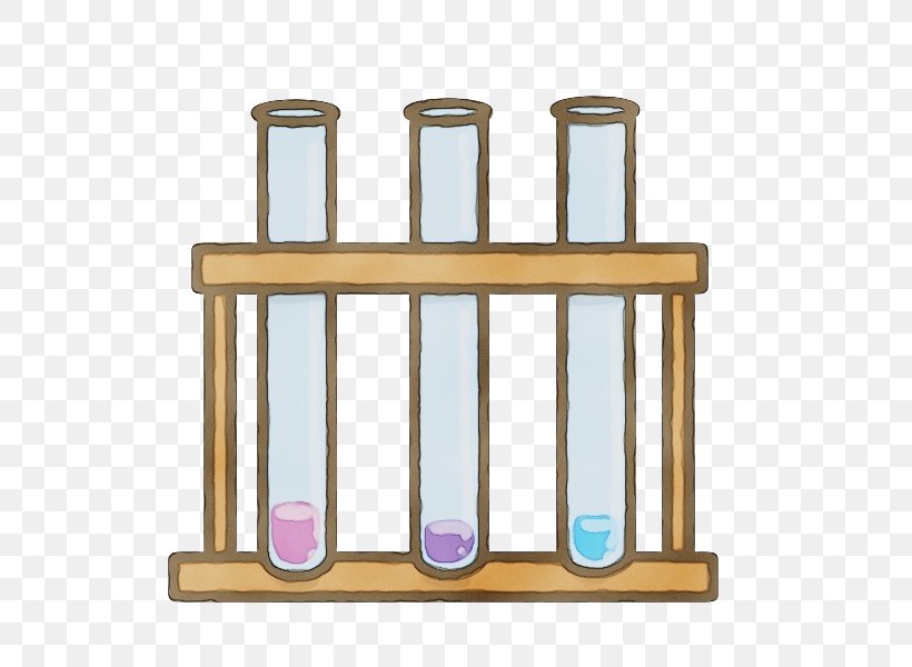 Test Tube Shelf Furniture Table Laboratory Equipment, PNG, 600x600px, Watercolor, Furniture, Glass, Laboratory Equipment, Paint Download Free