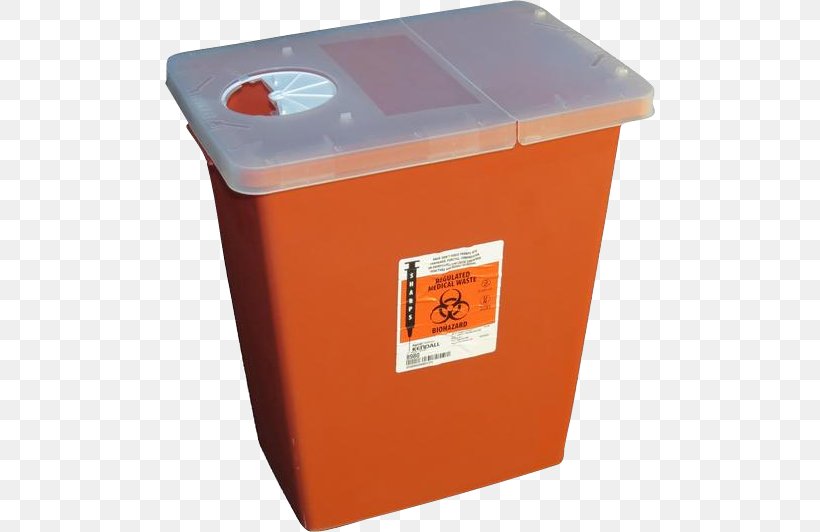 Container Sharps Waste Rubbish Bins & Waste Paper Baskets Waste Management, PNG, 490x532px, Container, Gallon, Lid, Orange, Rubbish Bins Waste Paper Baskets Download Free