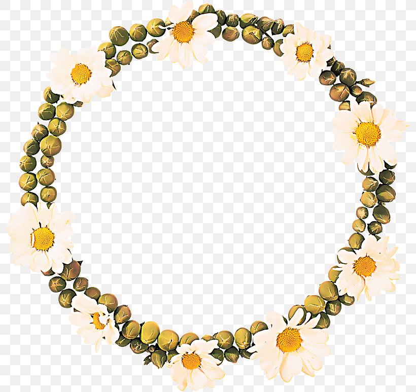 Yellow Background, PNG, 800x773px, Necklace, Bead, Body Jewellery, Body Jewelry, Flower Download Free
