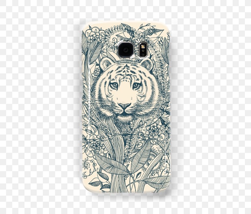 Coloring Book IPhone X IPhone 6 South China Tiger, PNG, 500x700px, Coloring Book, Ausmalbild, Bengal Tiger, Big Cats, Black And White Download Free