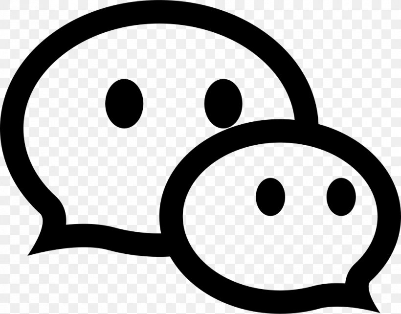 WeChat Clip Art, PNG, 980x768px, Wechat, Black, Black And White, Computer Software, Emotion Download Free