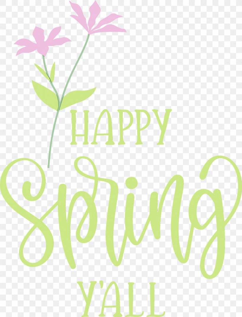 Floral Design, PNG, 2286x3000px, Happy Spring, Floral Design, Leaf, Logo, Menu Download Free