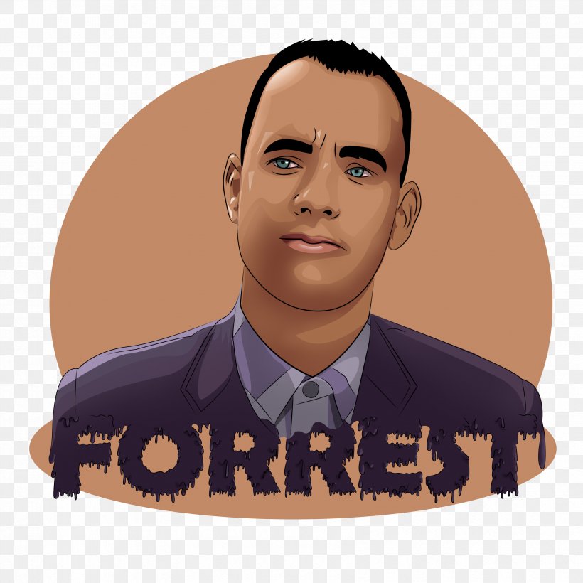 Forrest Gump Cartoon Illustration GIF, PNG, 3370x3370px, Forrest Gump, Cartoon, Forehead, Gentleman, Logo Download Free