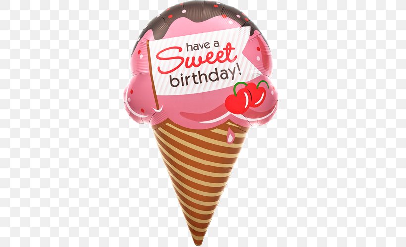 Ice Cream Cones Gelato Balloon Donuts, PNG, 500x500px, Ice Cream, Balloon, Birthday, Birthday Cake, Cake Download Free