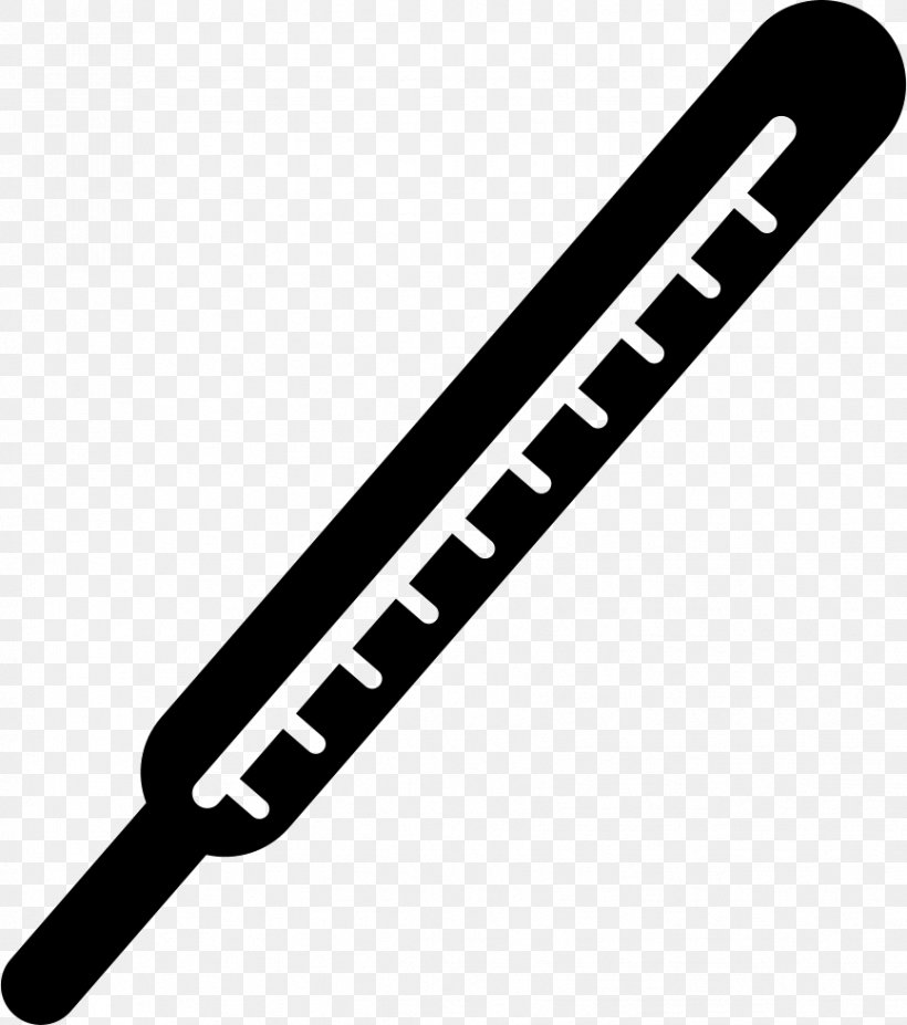 Atmospheric Thermometer Temperature Clip Art, PNG, 866x980px, Thermometer, Atmospheric Thermometer, Baseball Equipment, Black, Black And White Download Free
