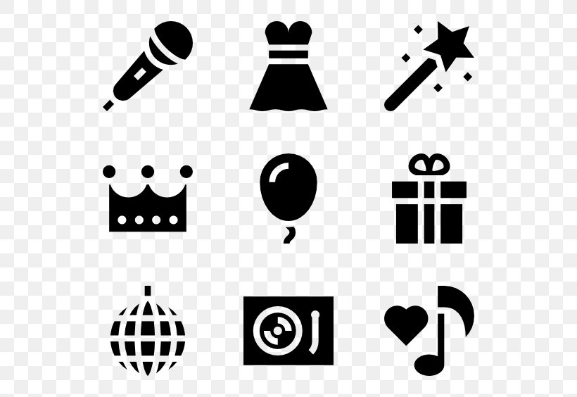 Party Gift Birthday Christmas Clip Art, PNG, 600x564px, Party, Area, Birthday, Black, Black And White Download Free