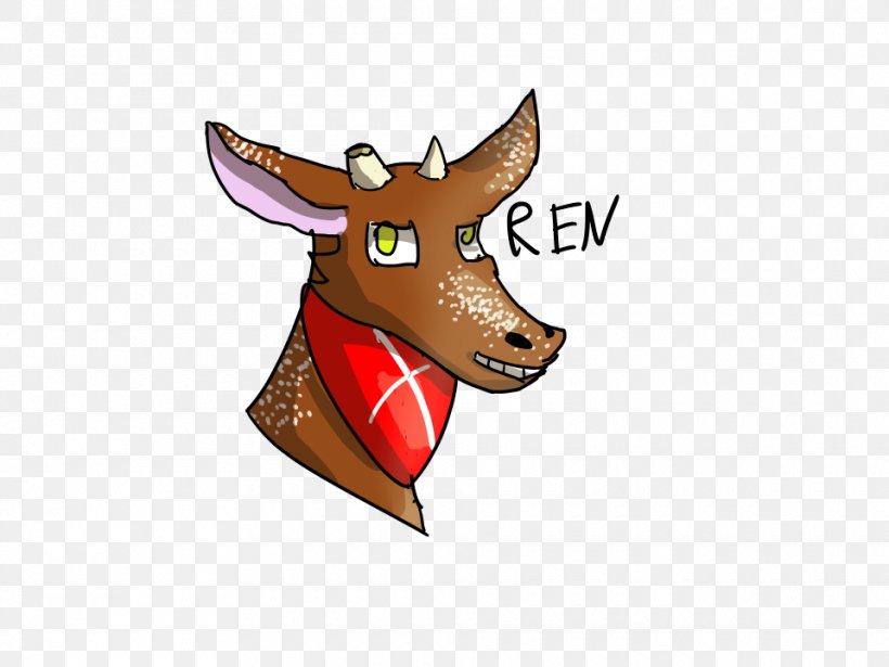 Reindeer Antler Illustration Snout Animated Cartoon, PNG, 960x720px, Reindeer, Animated Cartoon, Antler, Deer, Snout Download Free