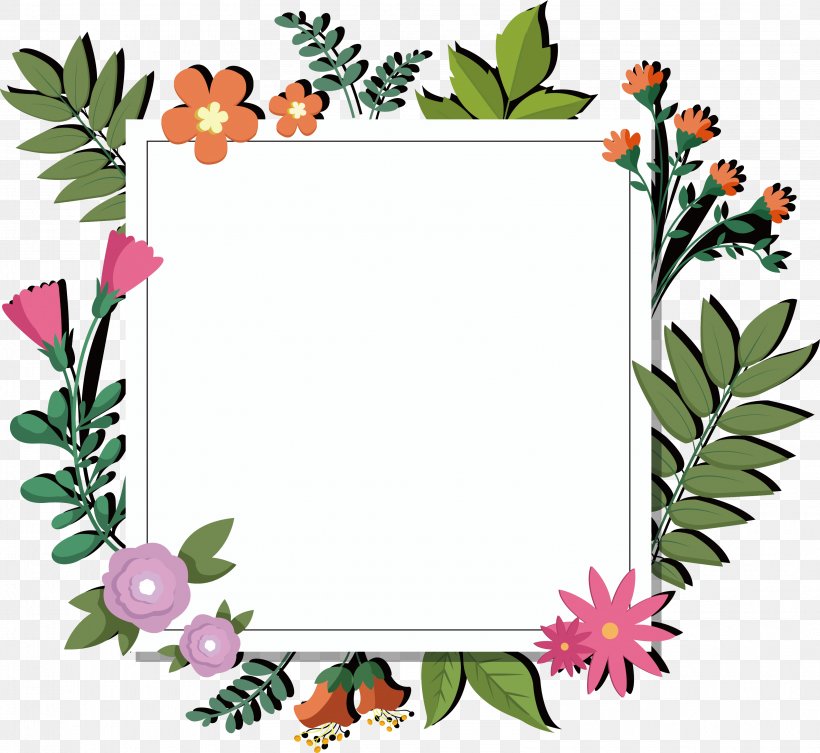 Flower Computer File, PNG, 3193x2934px, Flower, Artwork, Border, Box, Cut Flowers Download Free