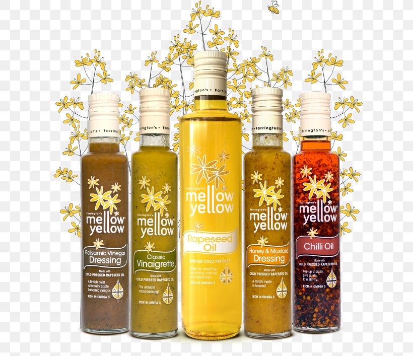 Rapeseed Farrington Oils Ltd Mellow Yellow Vinaigrette, PNG, 674x707px, Rapeseed, Biscuits, Bottle, Farrington Oils Ltd, Glass Bottle Download Free