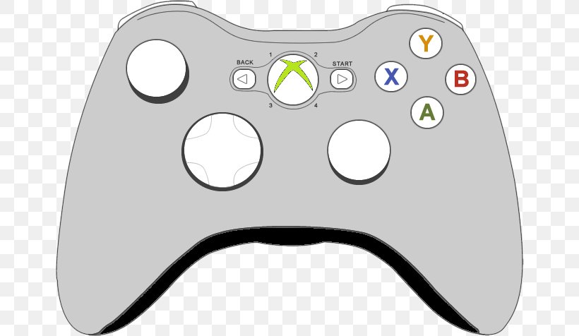 Xbox 360 Controller Xbox One Controller Game Controller Clip Art, PNG, 664x476px, Xbox 360 Controller, All Xbox Accessory, Electronic Device, Game Controller, Gamepad Download Free