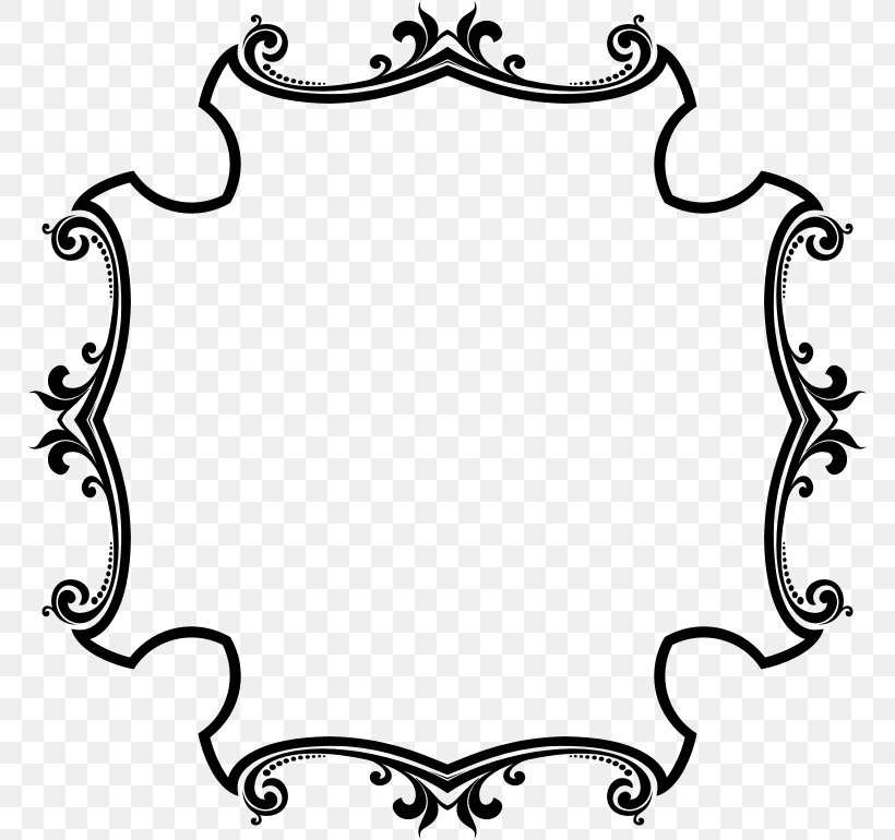 Borders And Frames Picture Frames Photography Clip Art, PNG, 770x770px, Borders And Frames, Area, Artwork, Black, Black And White Download Free