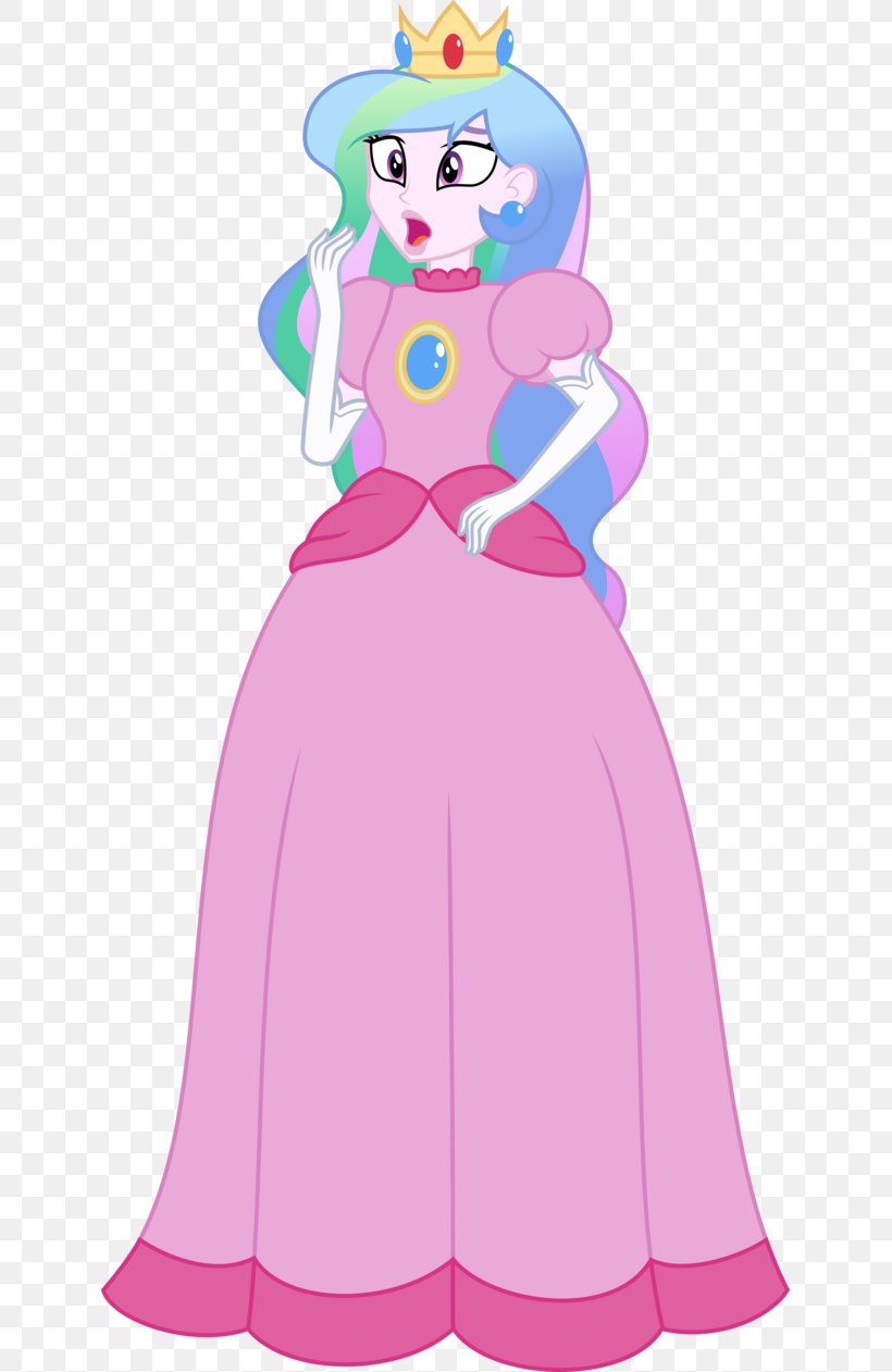 Princess Peach Mario Bros. Rosalina Bowser, PNG, 633x1261px, Princess Peach, Art, Bowser, Cartoon, Clothing Download Free
