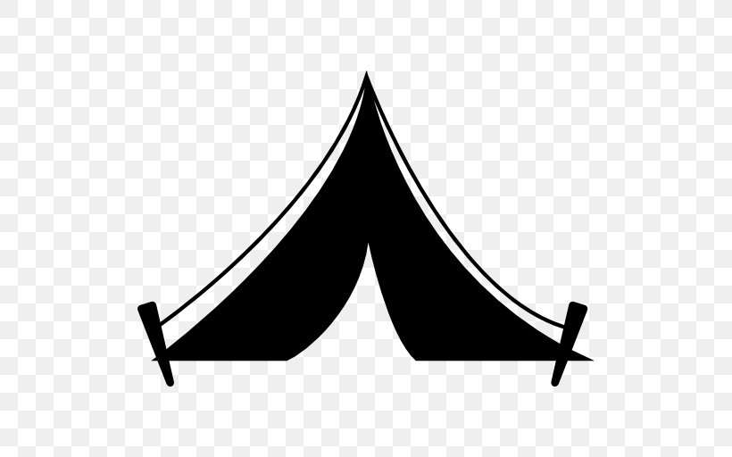 Tent Camping Clip Art, PNG, 512x512px, Tent, Black, Black And White, Brand, Campfire Download Free