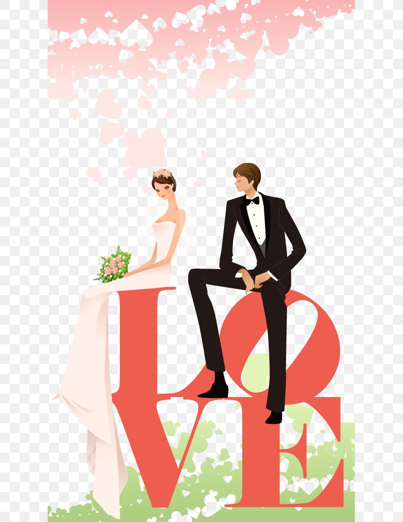 Wedding Invitation Bride Clip Art, PNG, 625x1061px, Watercolor, Cartoon, Flower, Frame, Heart Download Free