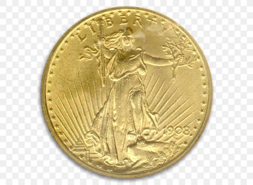 Coin Gold Aureus Guinea Obverse And Reverse, PNG, 600x600px, Coin, Augustus Saintgaudens, Aureus, Brass, Bronze Download Free