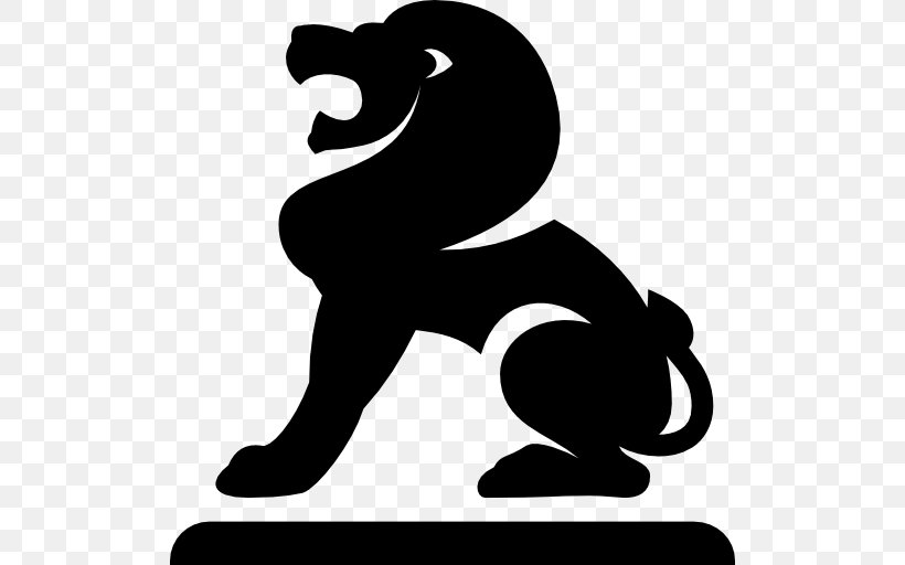 Lion Computer Icons, PNG, 512x512px, Lion, Black, Black And White, Fictional Character, Human Behavior Download Free