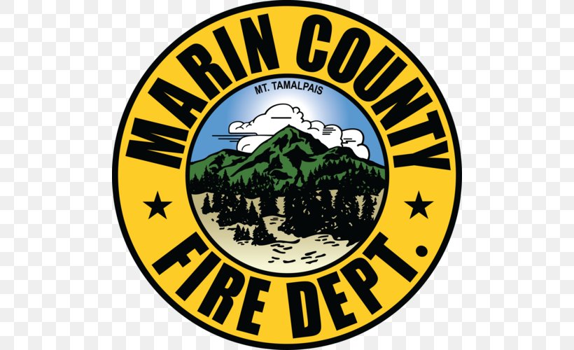 Marin County Fire Department Firefighter Fire Station, PNG, 500x500px, Fire Department, Area, Badge, Brand, California Download Free