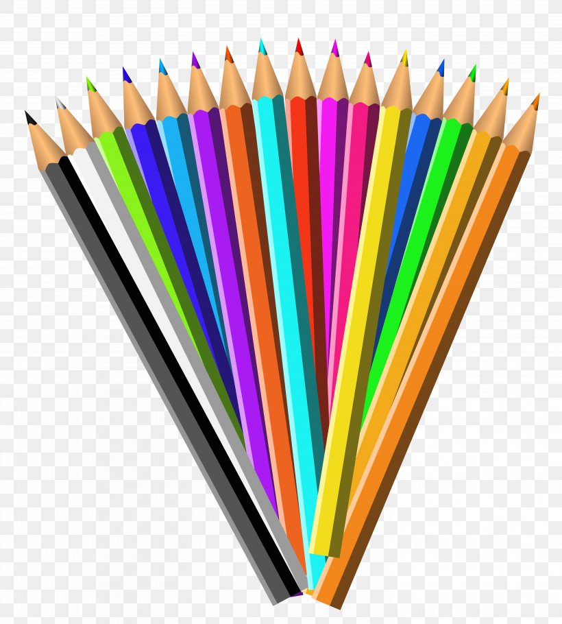 Colored Pencil Clip Art, PNG, 5856x6505px, Pencil, Color, Colored Pencil, Office Supplies, Pen Download Free