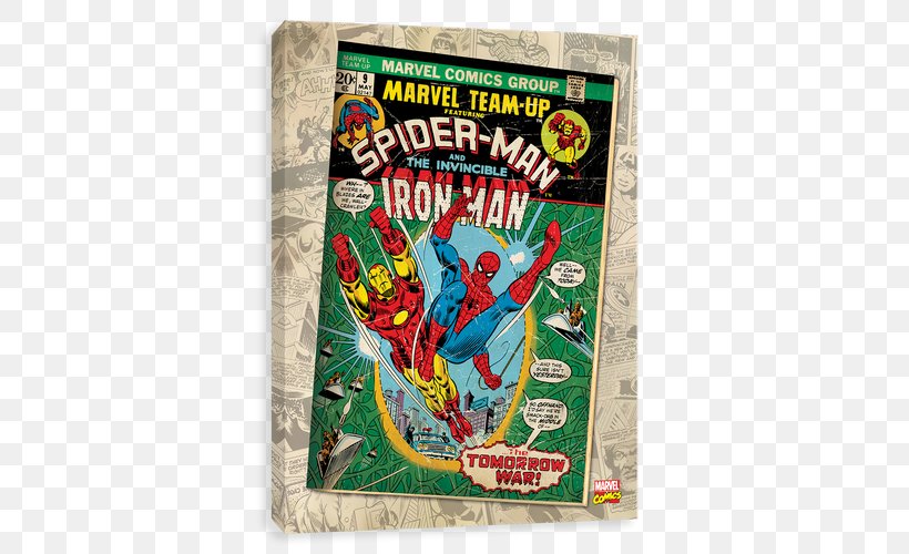 Iron Man Spider-Man Superhero Marvel Comics Art, PNG, 500x500px, Iron Man, Art, Canvas, Canvas Print, Comic Book Download Free