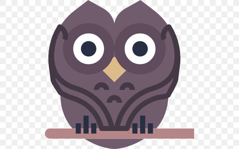 Owl Violet Purple Cartoon Bird Of Prey, PNG, 512x512px, Owl, Animation, Bird, Bird Of Prey, Cartoon Download Free