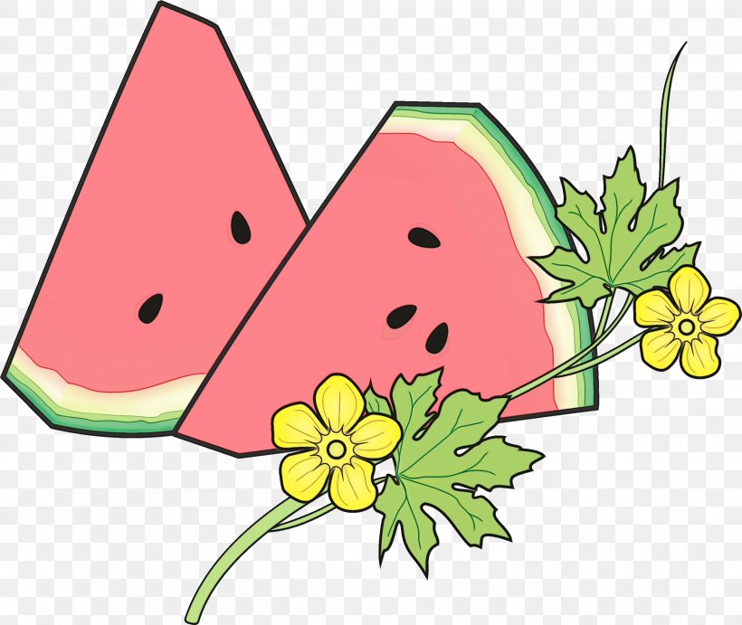 Watermelon, PNG, 2604x2197px, Watercolor, Citrullus, Fruit, Leaf, Melon Download Free