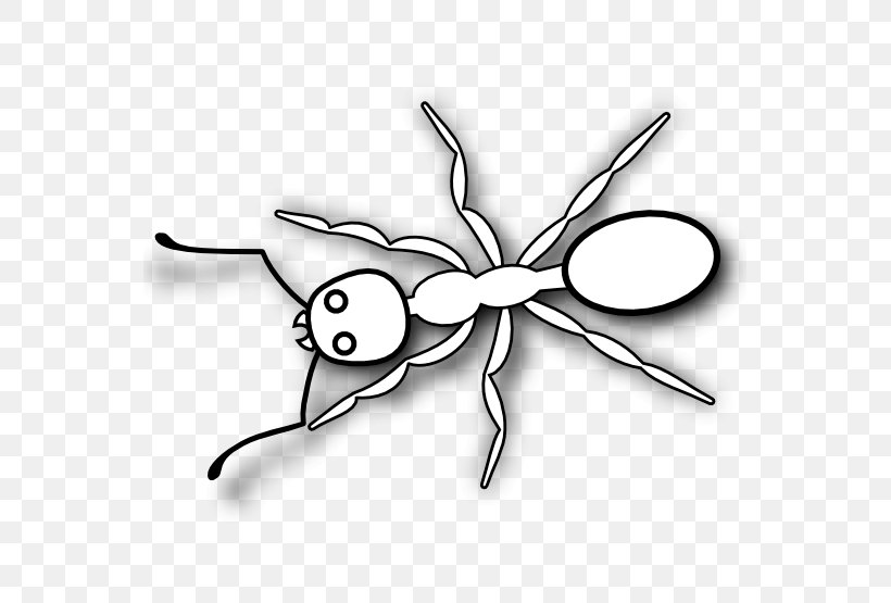 Black Garden Ant Black And White Clip Art, PNG, 555x555px, Ant, Arthropod, Artwork, Black And White, Black Garden Ant Download Free