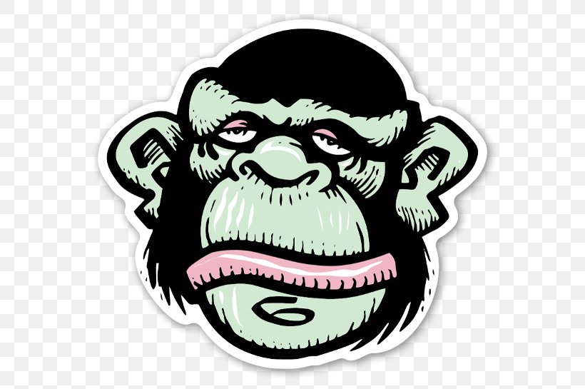 Sticker Label The Evil Monkey Clip Art, PNG, 600x545px, Sticker, Adhesive, Adhesive Label, Cartoon, Decal Download Free