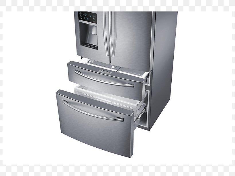 Refrigerator Samsung Electronics Stainless Steel Ice Makers, PNG, 802x615px, Refrigerator, Freezers, Ice Makers, Machine, Room Download Free