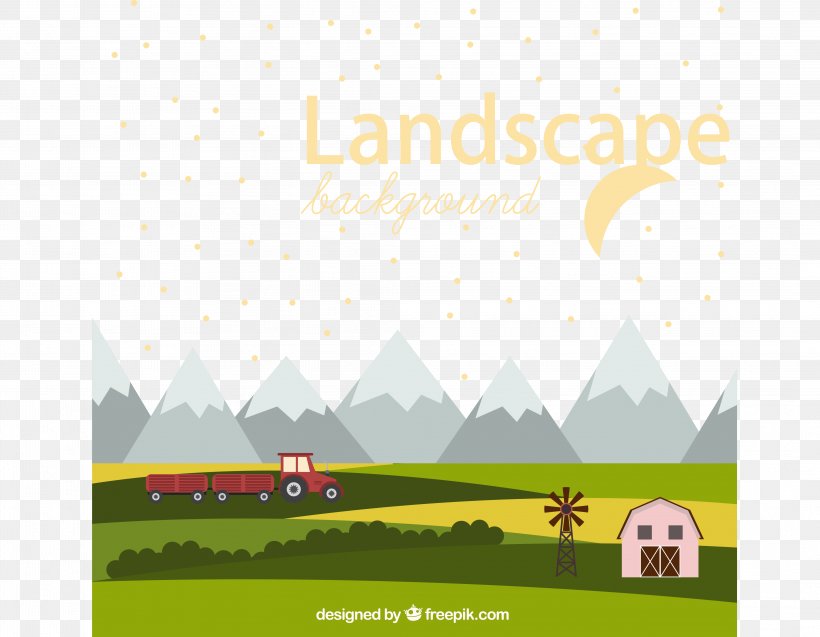 Euclidean Vector Icon, PNG, 4238x3295px, Landscape, Area, Border, Brand, Flat Design Download Free