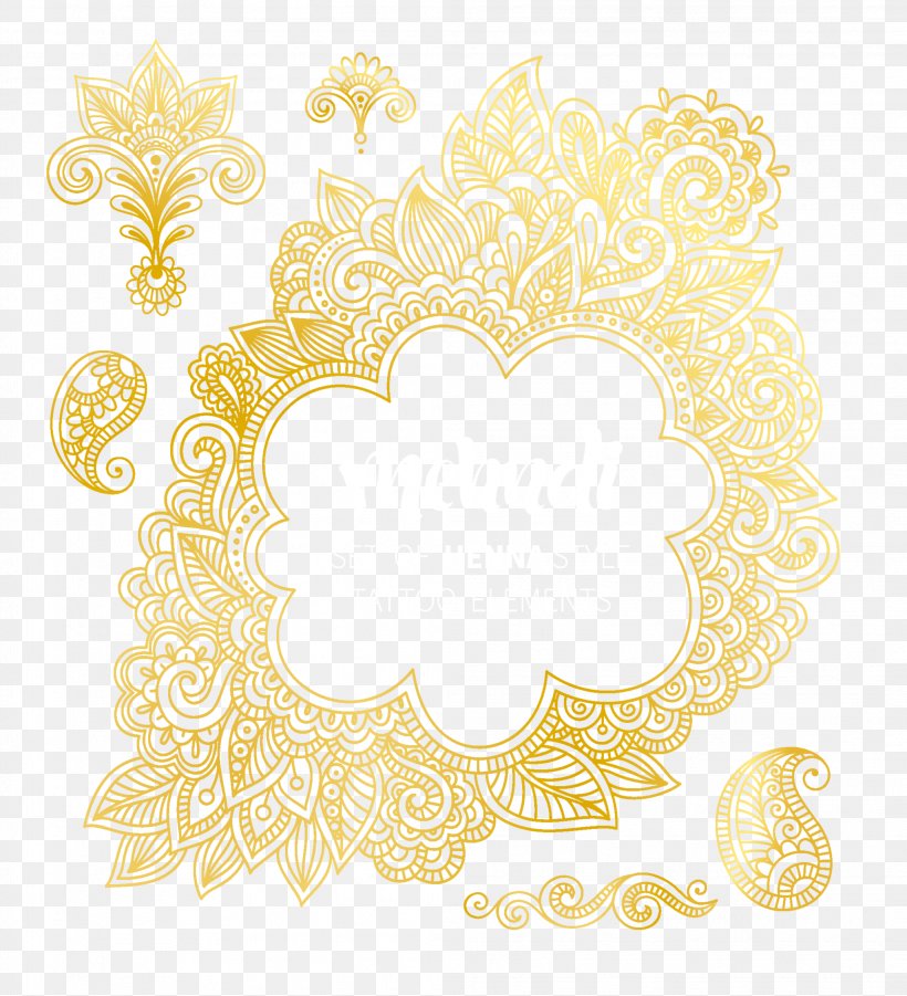 Text Picture Frame Floral Design Yellow Pattern, PNG, 2083x2291px, Flower, Area, Art, Border, Floral Design Download Free